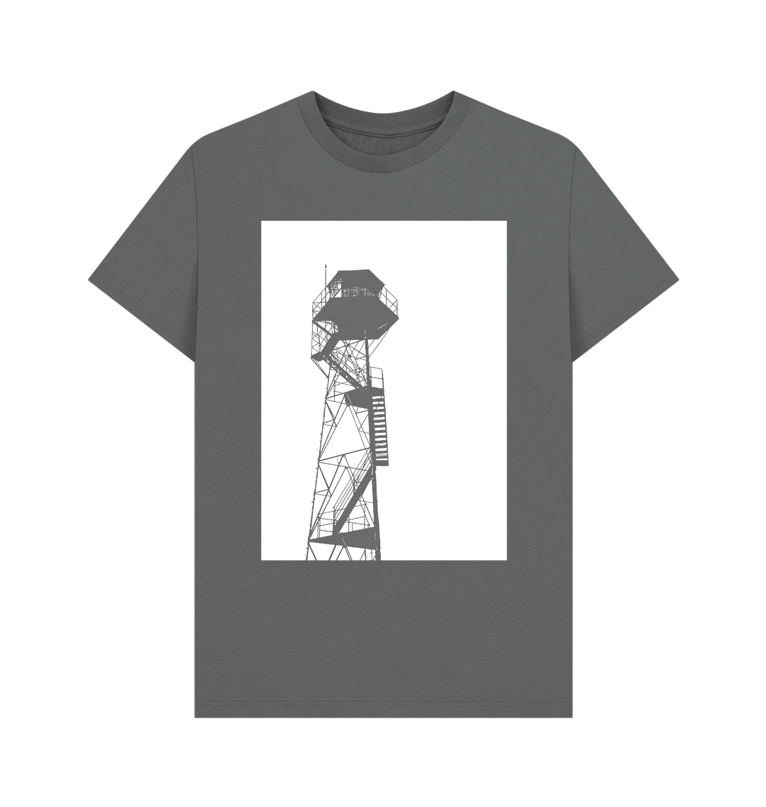 Slate Grey Printed T-shirt Front