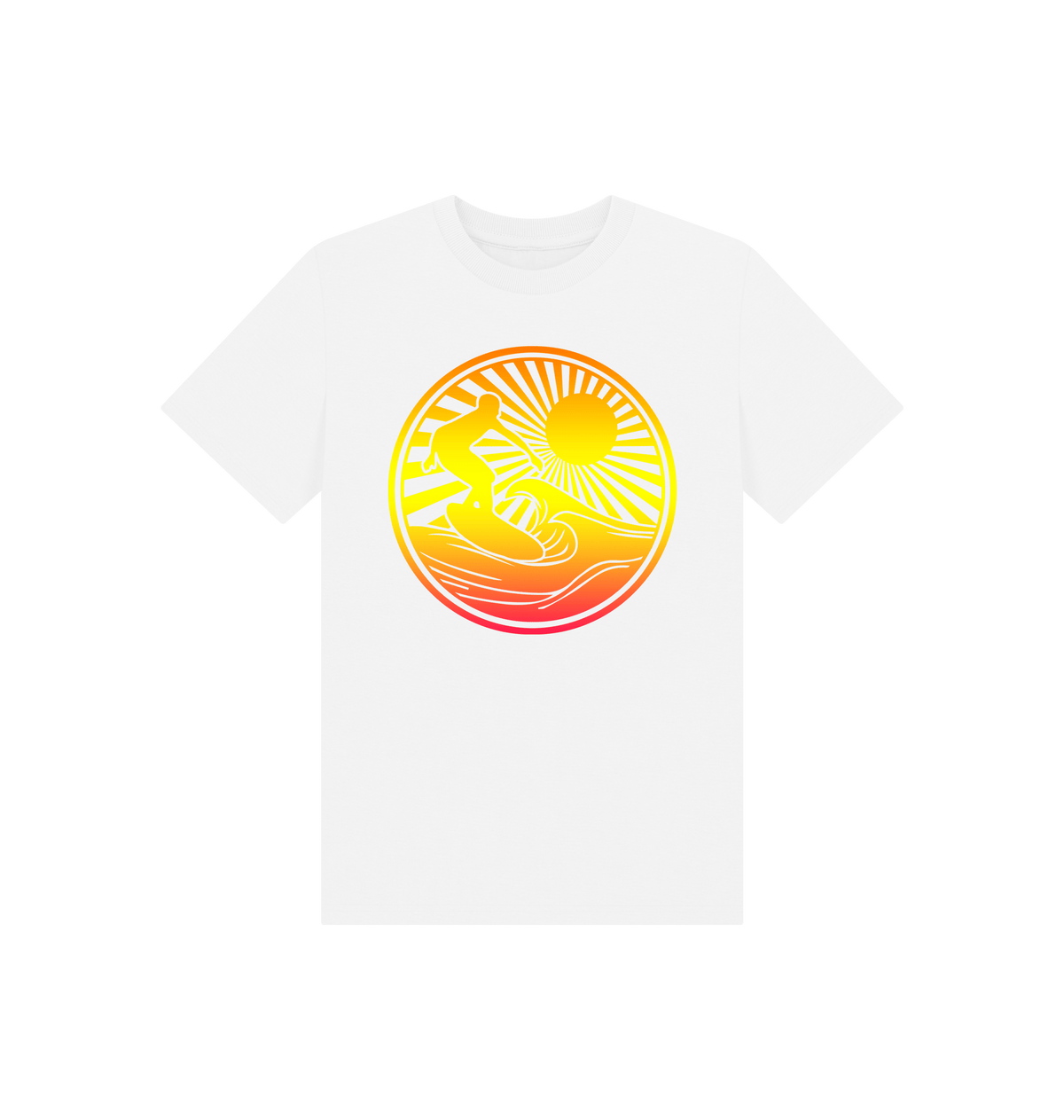 White Printed Kids T-Shirt Front