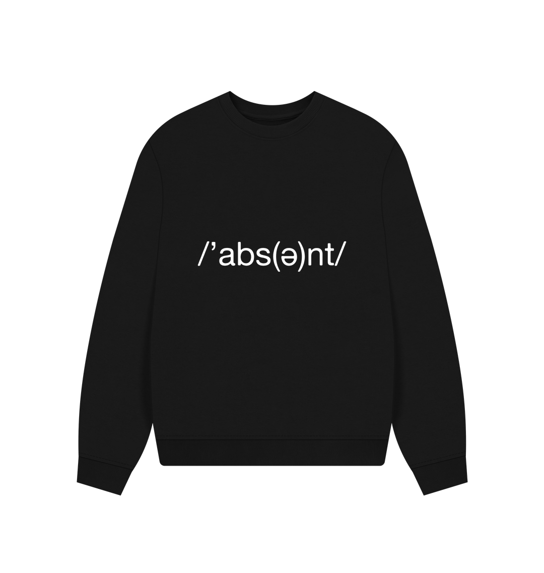 Black Printed Sweater Front