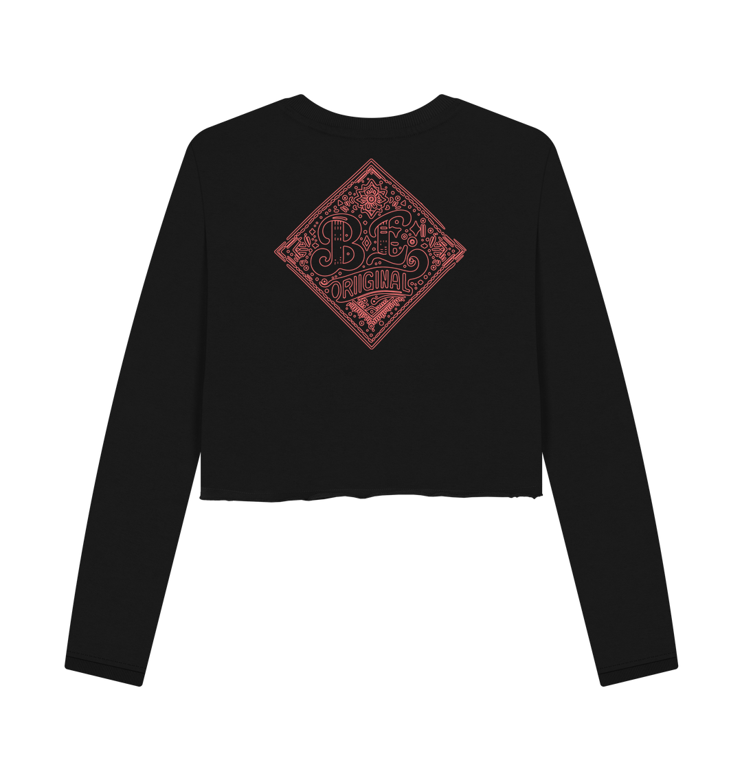 Black Printed Boxy Jumpers