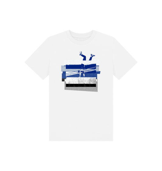 White Printed Kids T-Shirt