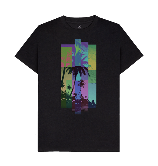 Black Recycled Printed T-Shirt