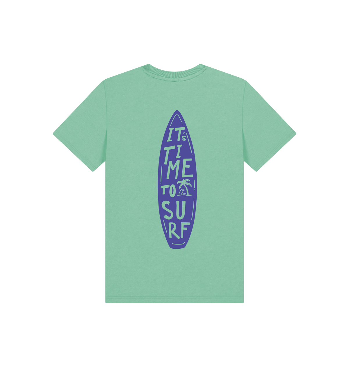 Peppermint Printed Kids T-Shirt Back