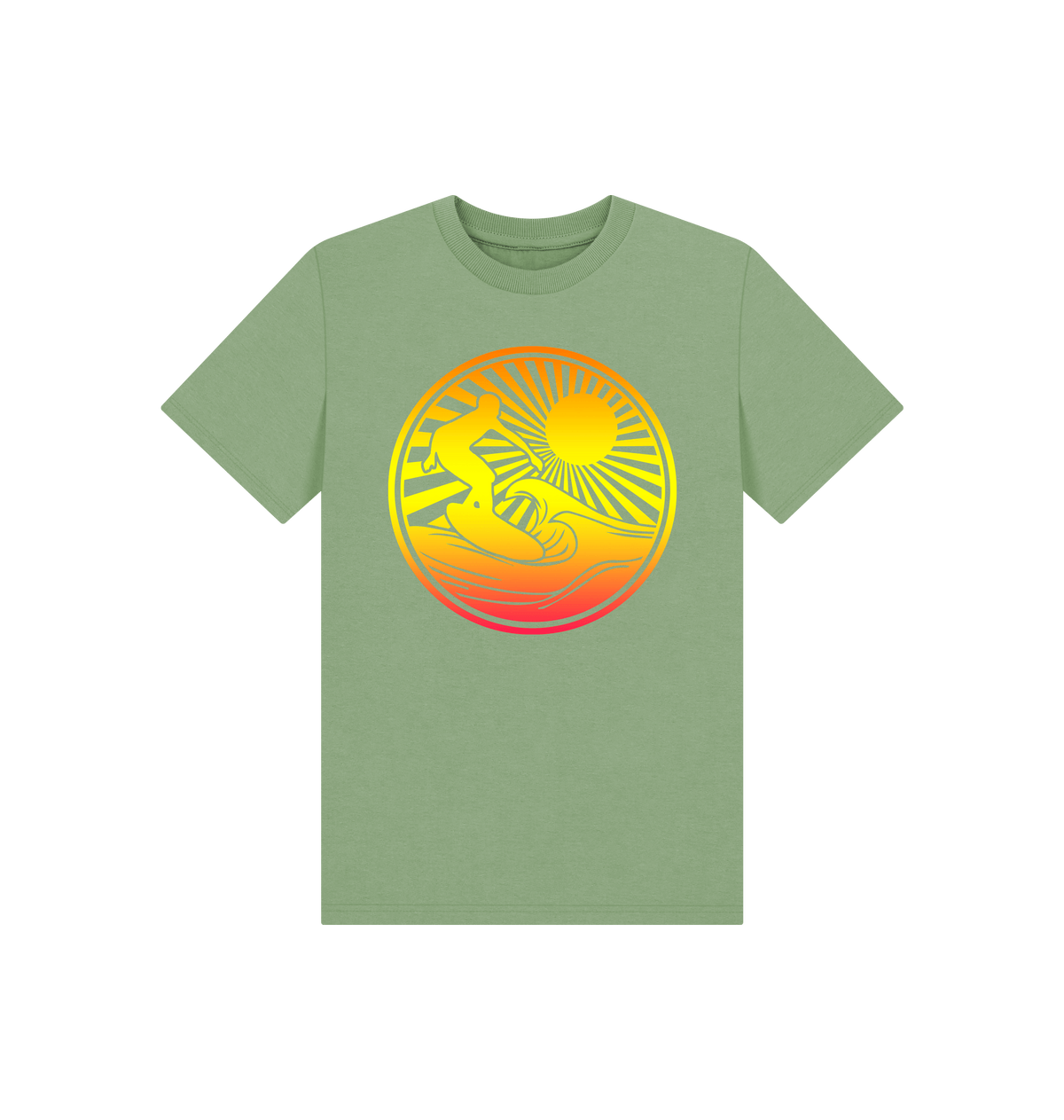 Sage Printed Kids T-Shirt Front