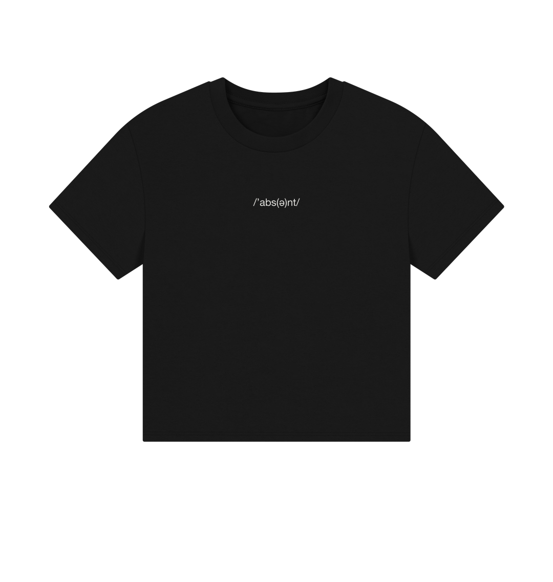 Black Printed T-shirt Front
