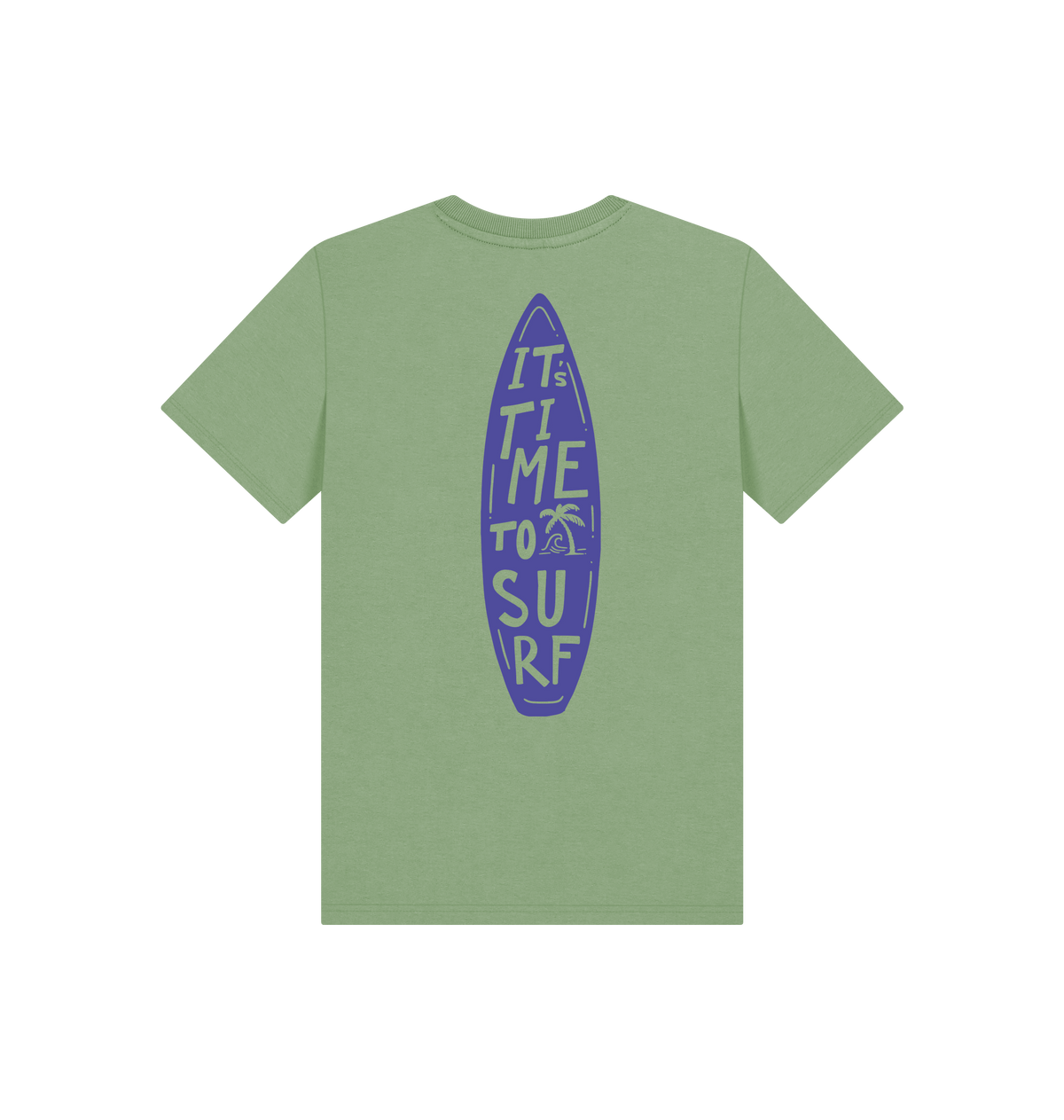 Sage Printed Kids T-Shirt Back