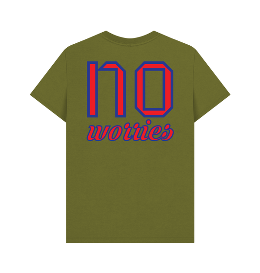 Moss Green Printed T-shirt Back