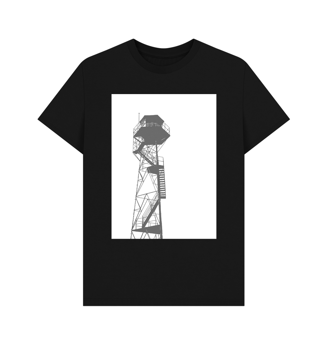 Black Printed T-shirt Front