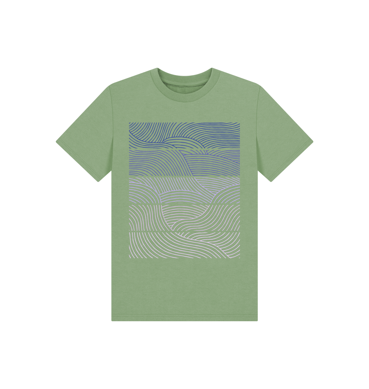 Sage Printed Kids T-Shirt Front