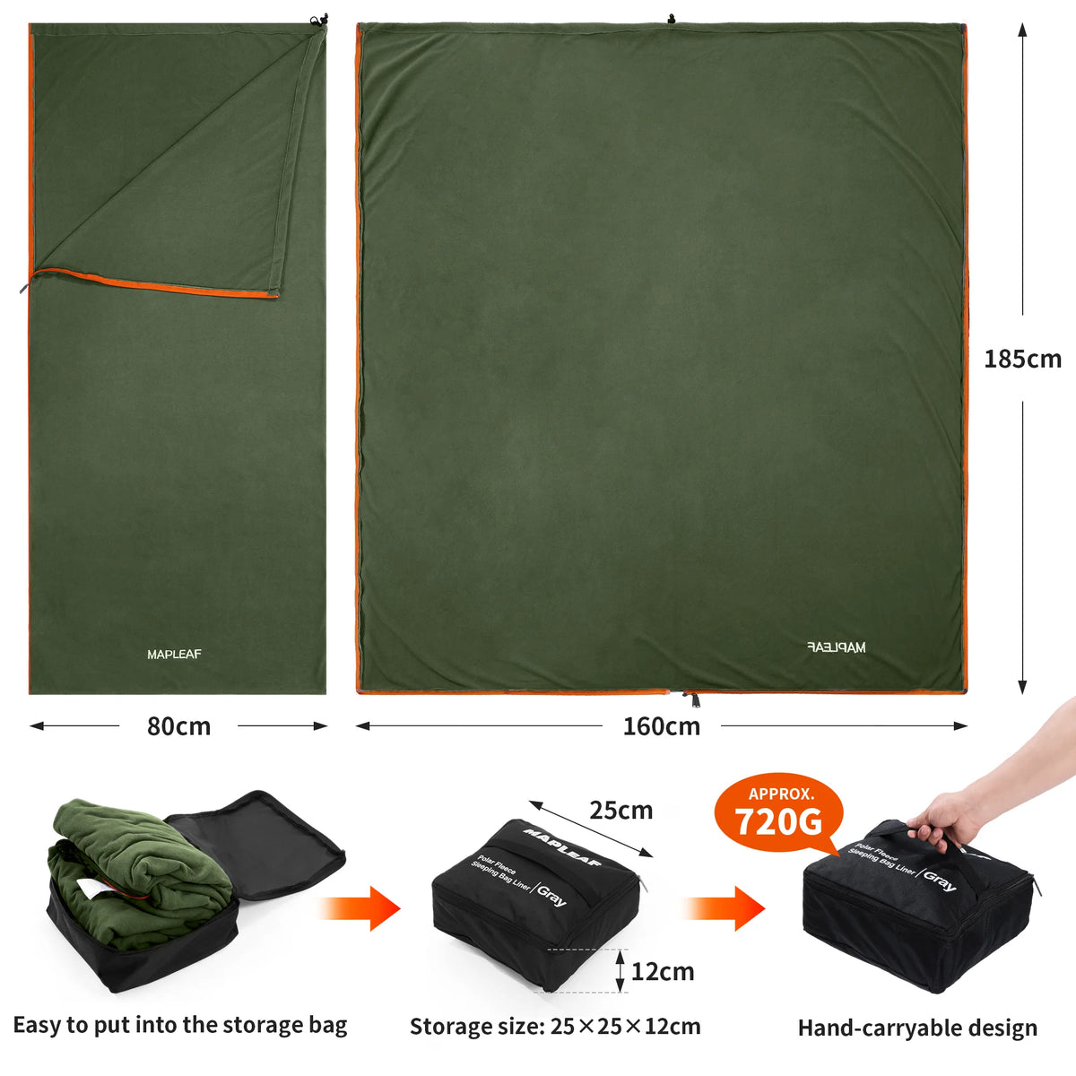 Cozy Chic: The MAPLEAF Fleece Sleeping Bag Cocoon