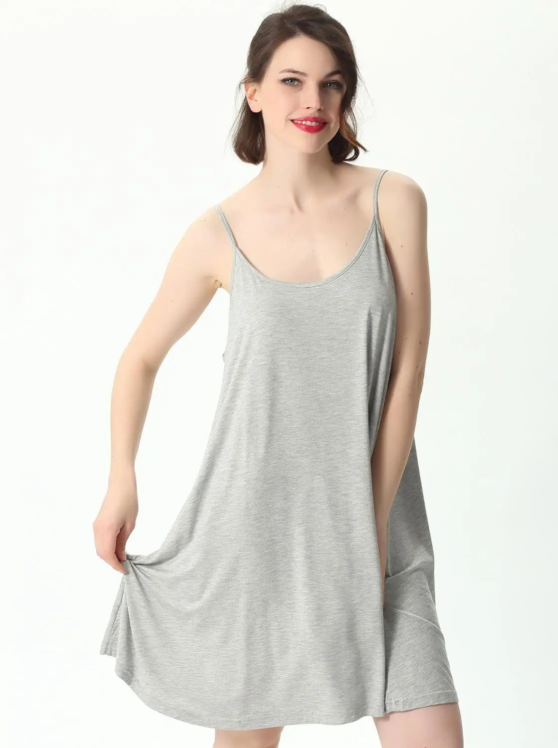 The Midnight Air Slip: Cool Comfort for Every Curve Plus Size Sleepwear