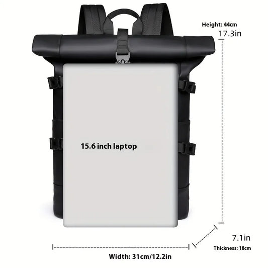 The Nomad Roll-Top: Urban Utility Redefined Laptop Backpack