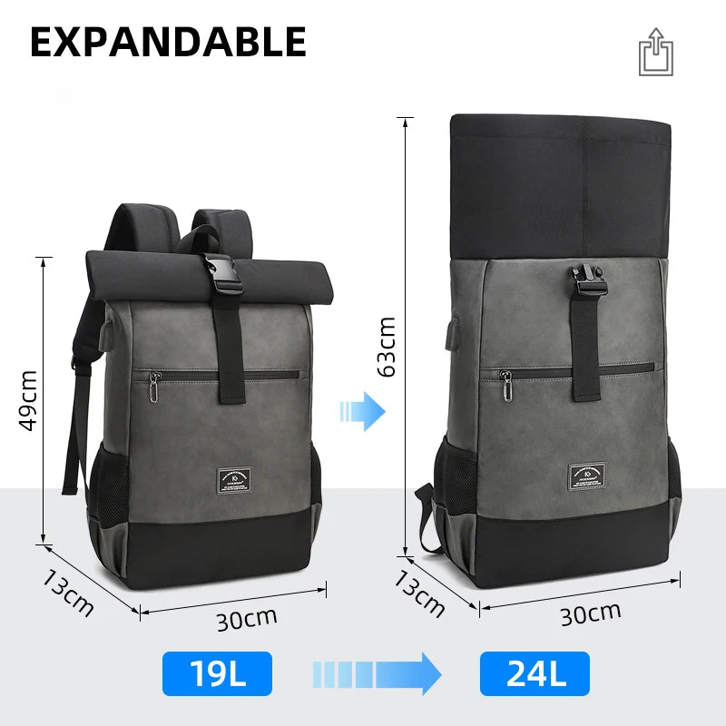 The Vanguard Roll-Top Laptop Backpack: Urban Utility Reimagined