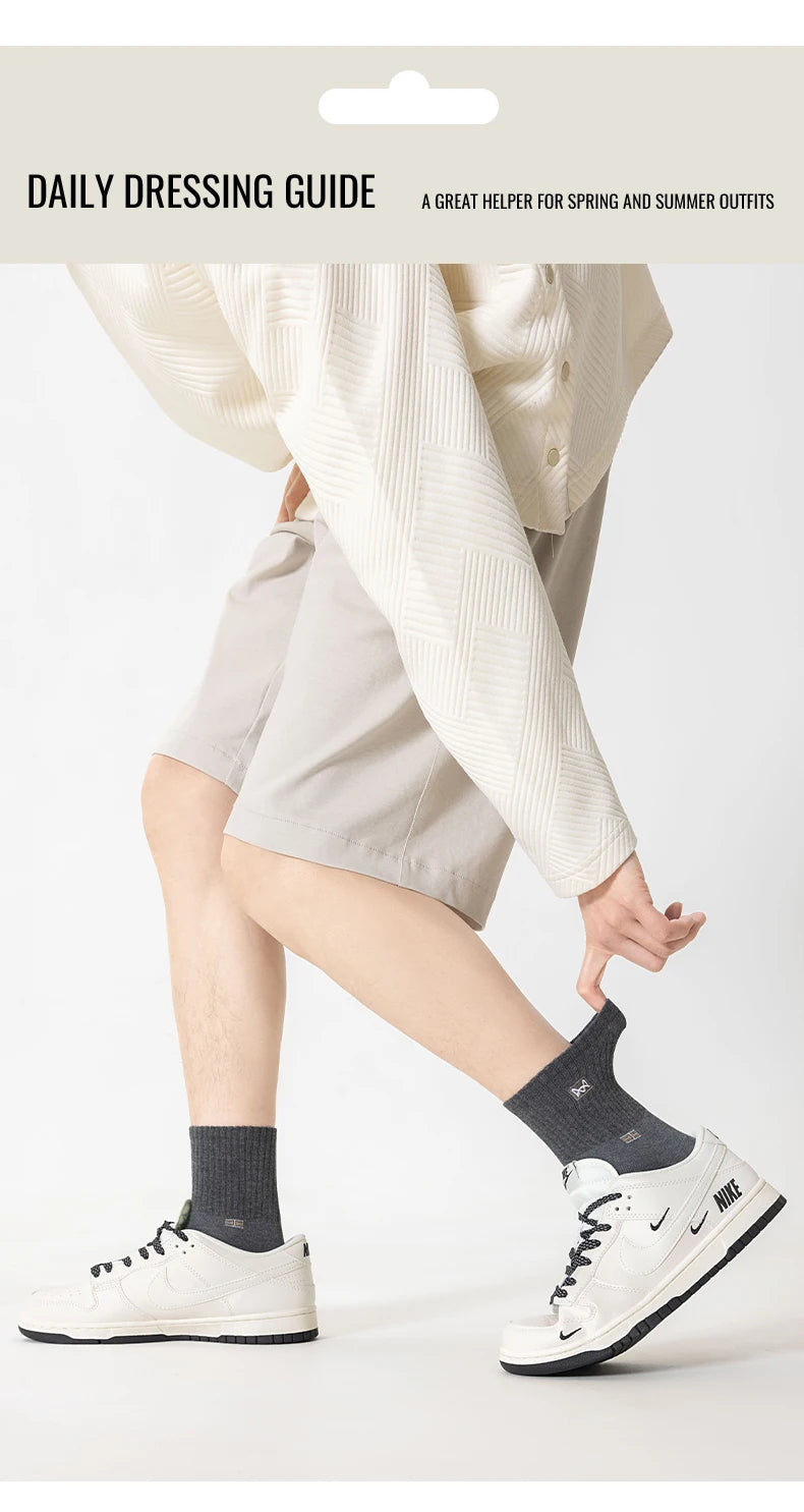 MiiOW Pure Cotton Crew Socks (5 Pairs)