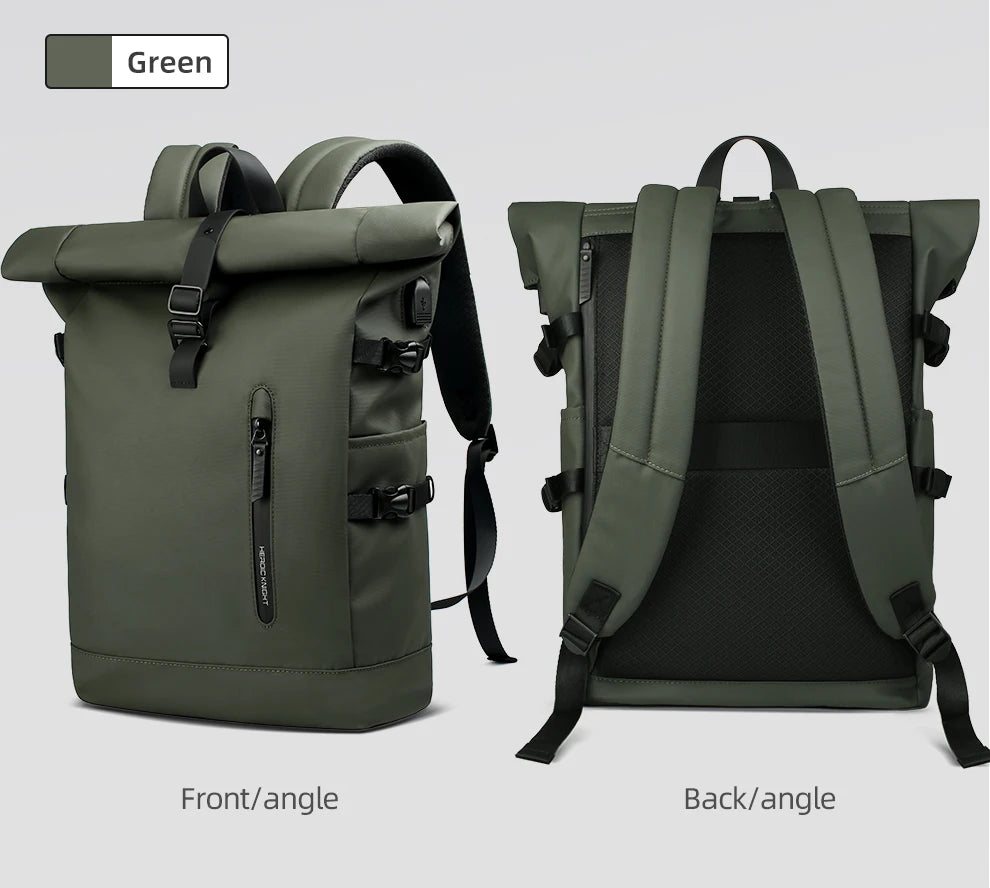 The Vanguard Rolltop Backpack: Where Urban Utility Meets Sculpted Minimalism