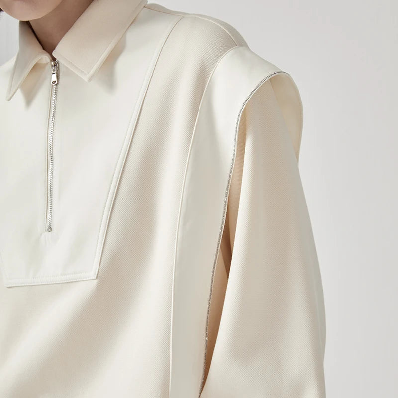 Women's The Retro Half-Zip Sweatshirt — Modern Ease, Reimagined