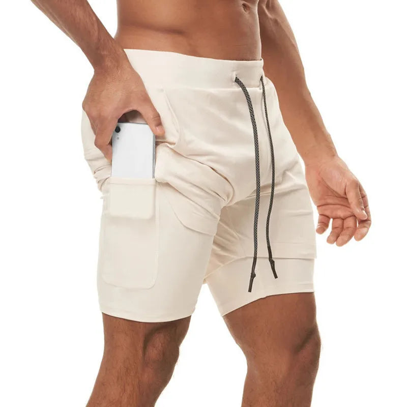 Men's 2-in-1 Performance Fitness Shorts
