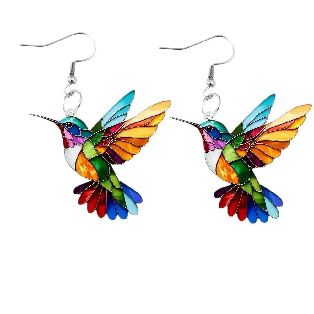 Hummingbird Tassel Earring