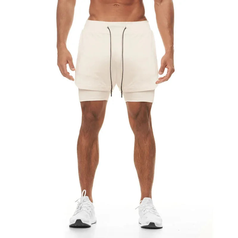 Men's 2-in-1 Performance Fitness Shorts