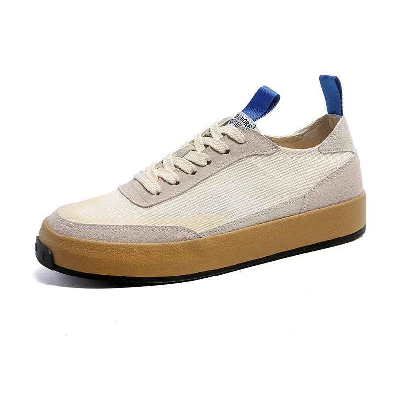 Seoul Street Canvas: The All-Day "Ice Silk" Breathable Sneaker
