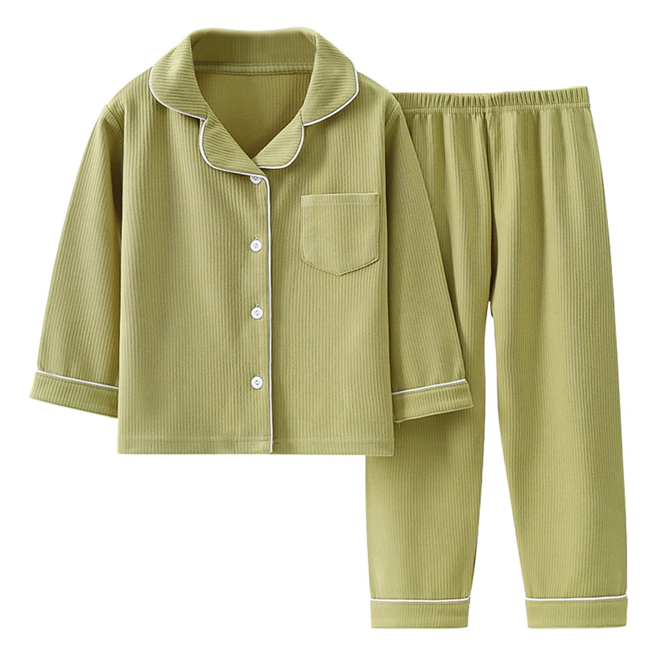 Kids Flannel Warm Velvet Luxe Flannel Pyjama Sets for Stylish Sleep | Cosy Core Collection