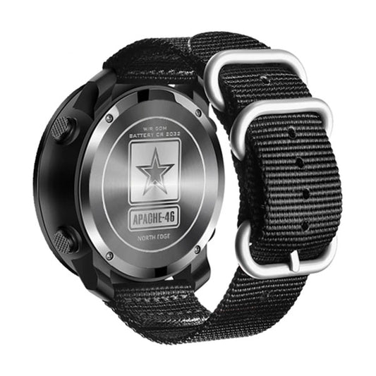 Men's NORTH EDGE APACHE-46 Digital Outdoor Smartwatch | Altimeter, Barometer, Compass & WR50M