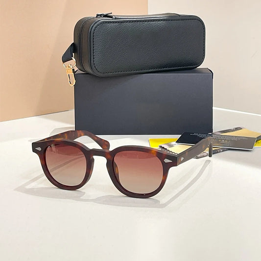 Heritage Refined: Authentic Vintage Acetate Sunglasses – Classic Oval Style for the Modern Connoisseur