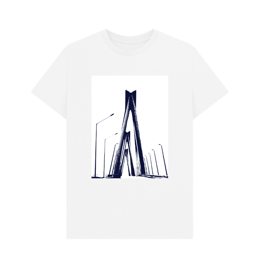 White Printed T-shirt Front