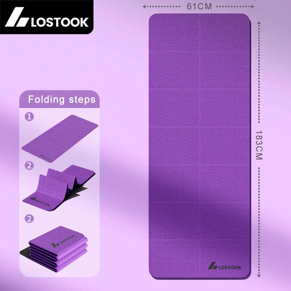 The Foldable TPE Travel Yoga Mat | Non-Slip Exercise Mat