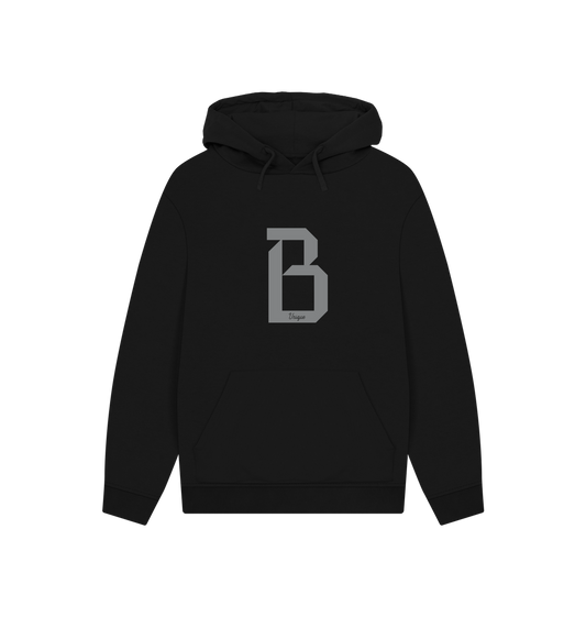 Black Printed Hoody