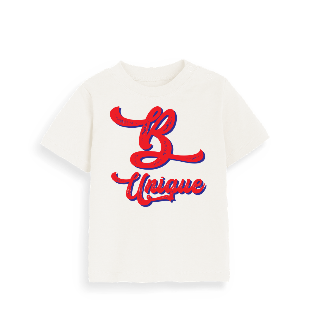 Organic Natural Printed Kids T-Shirt