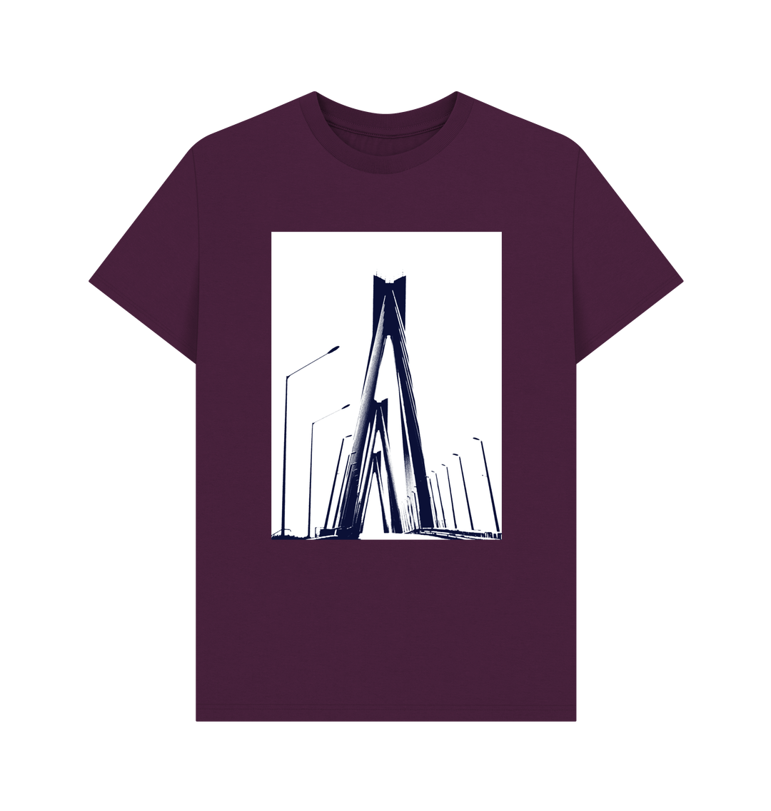 Purple Printed T-shirt Front