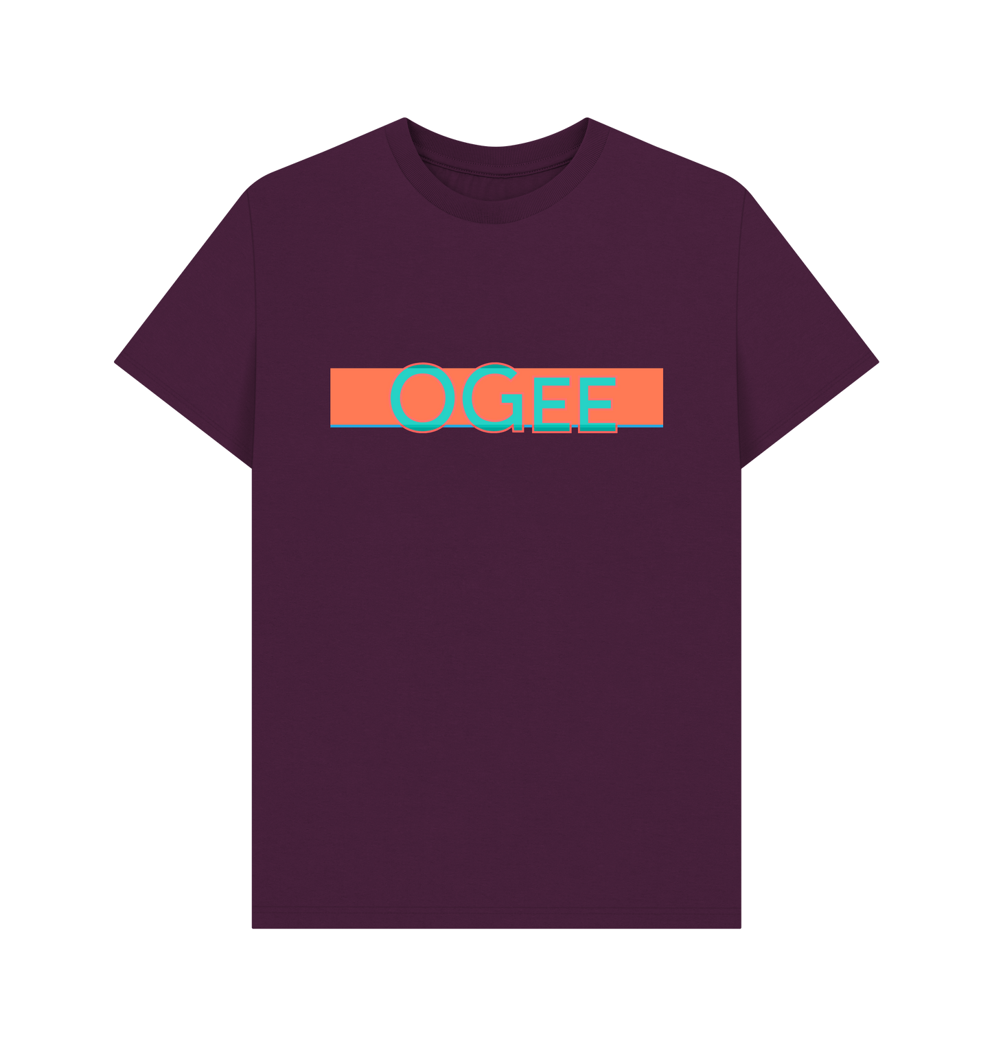 Purple Printed T-shirt Front