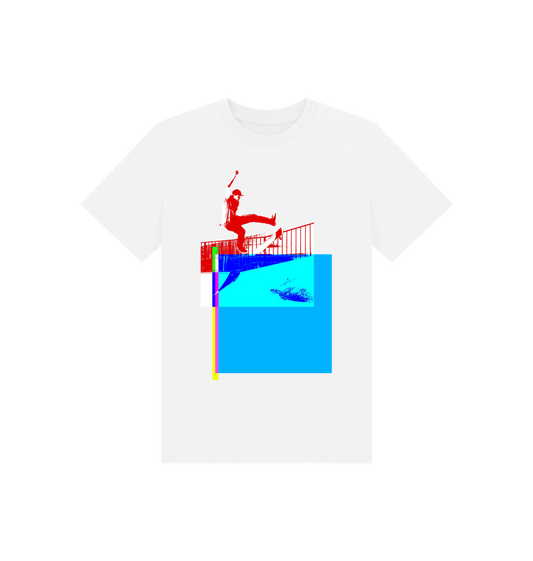 White Printed Kids T-Shirt