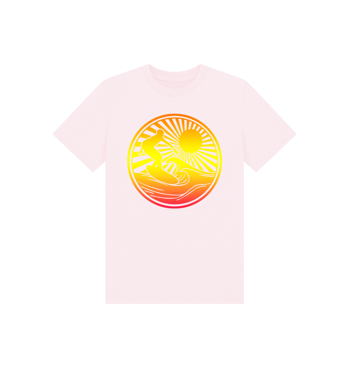 Pink Printed Kids T-Shirt Front