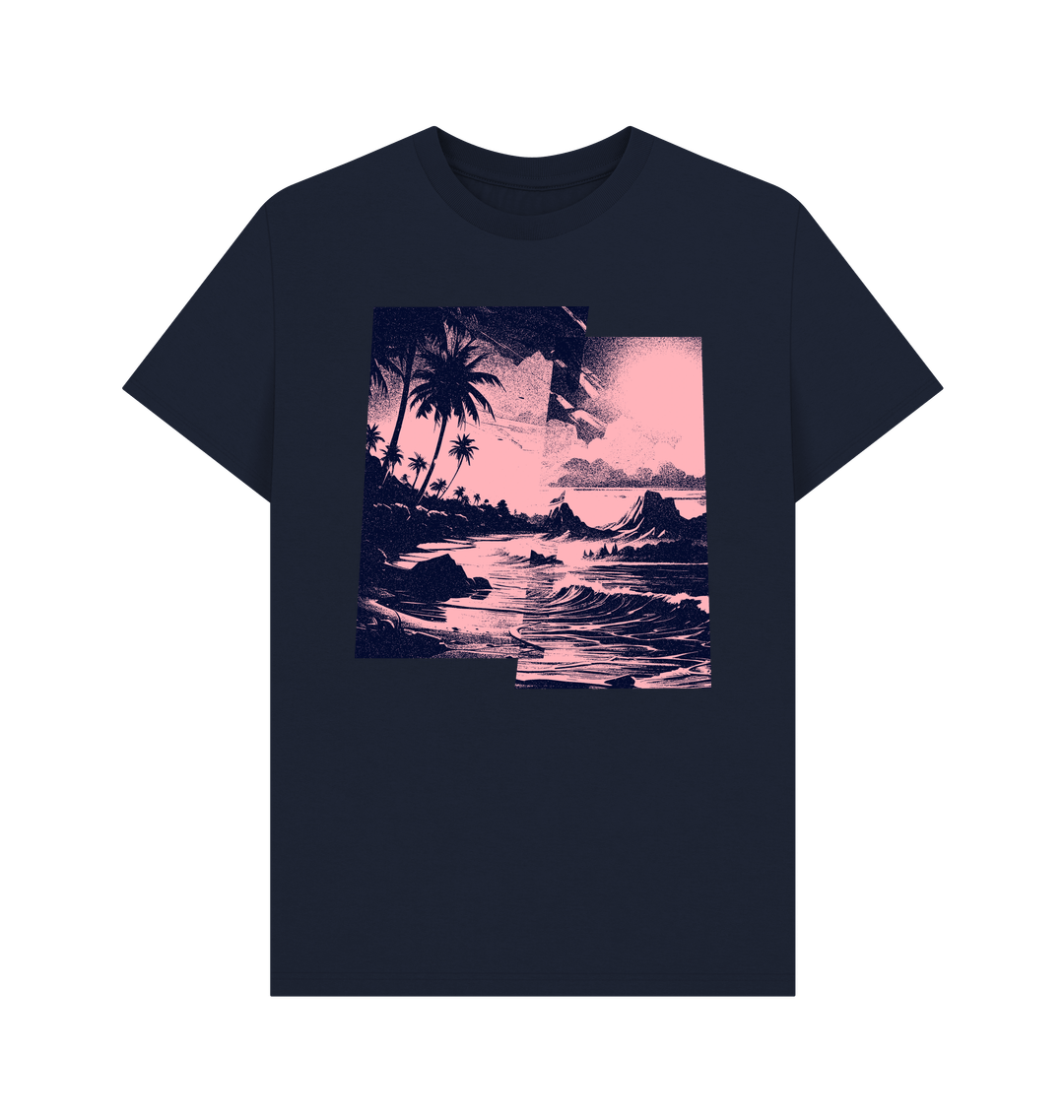 Navy Blue Printed T-shirt