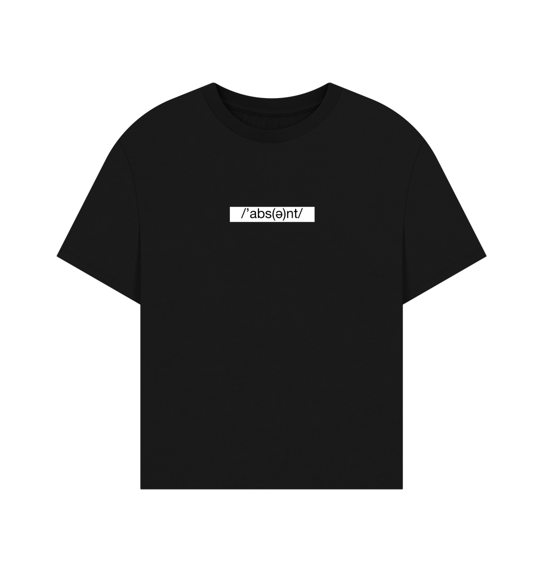 Black Printed T-shirt Front