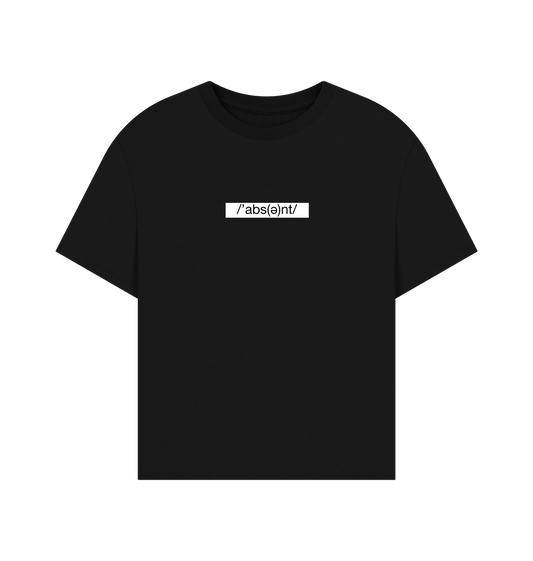 Black Printed T-shirt Front