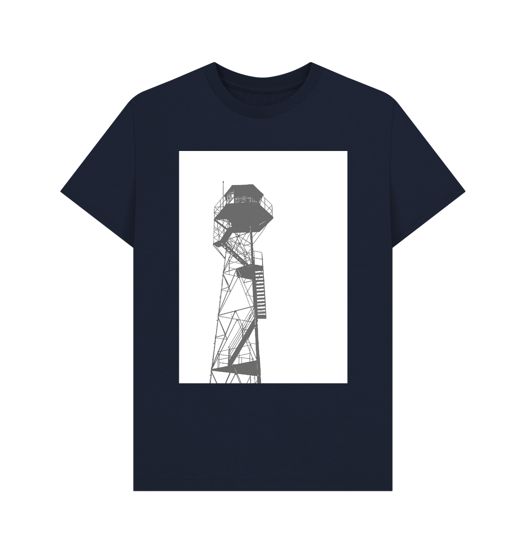 Navy Blue Printed T-shirt Front