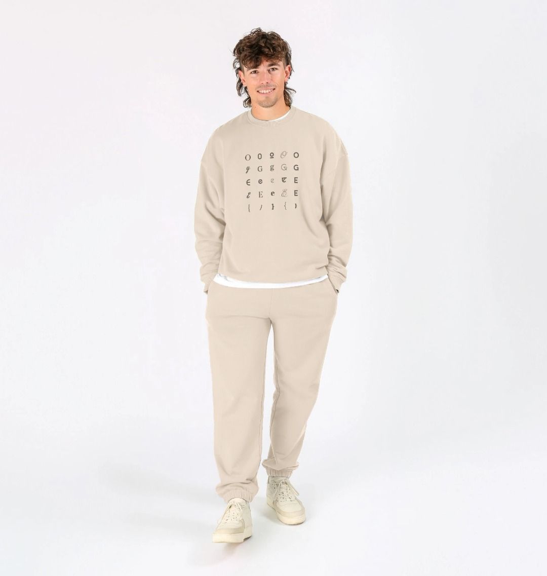 OGEE Men's Oversized Sweatshirt in Organic Cotton Oat