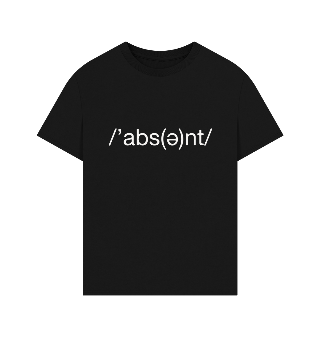 Black Printed T-shirt Front