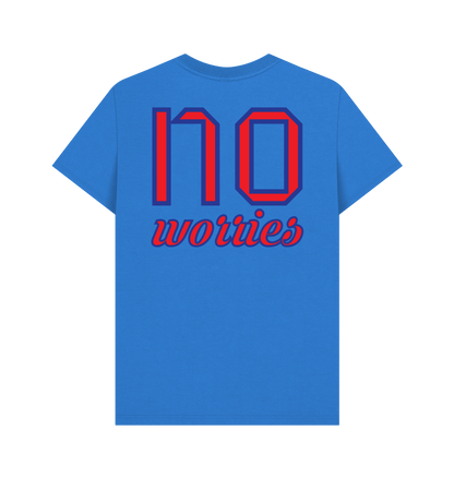 Bright Blue Printed T-shirt Back