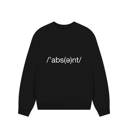 Black Printed Sweater Front