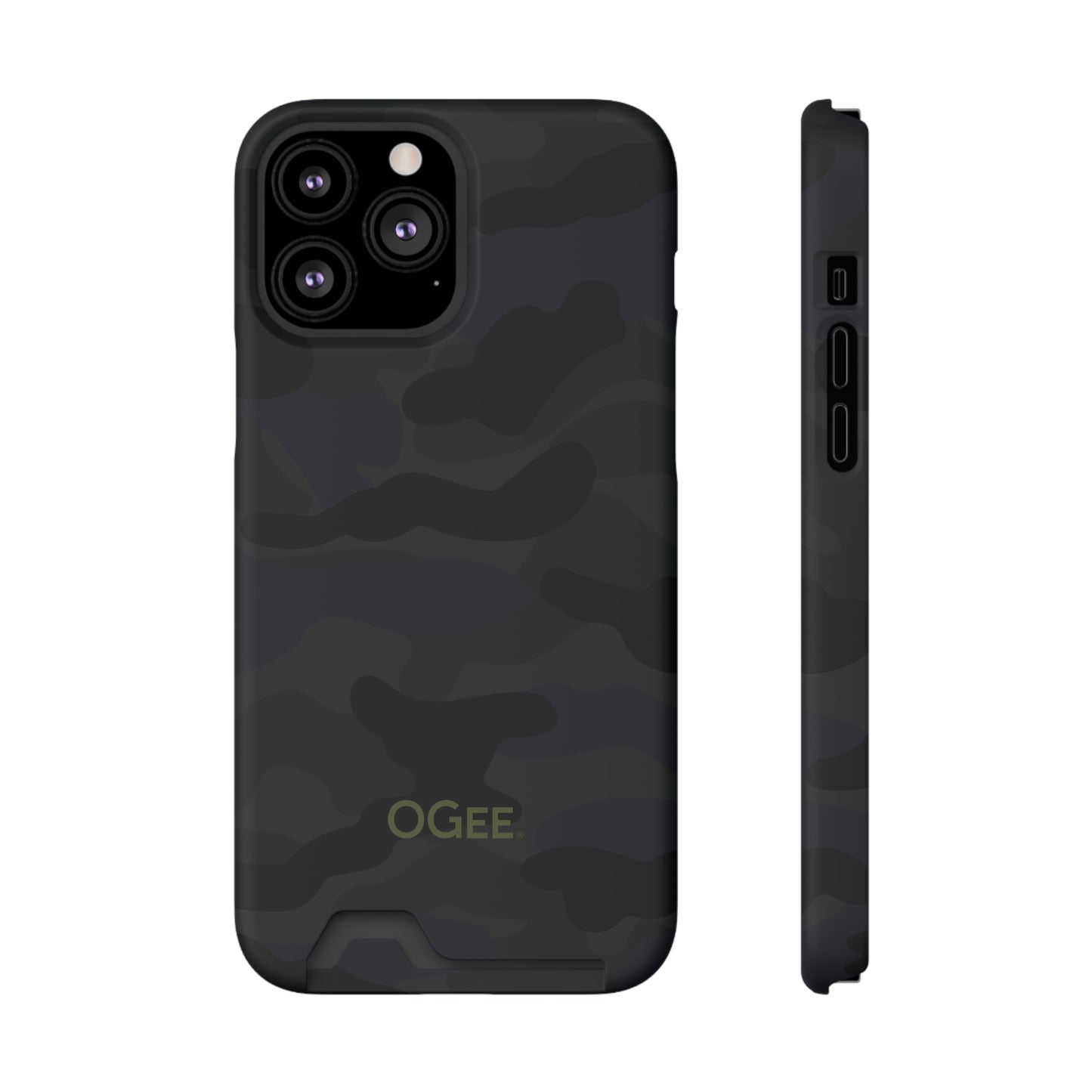 OGEE iPhone 13 Samsung S21 S22 Phone Case With Card Holder in Odyssey Shadow Camo