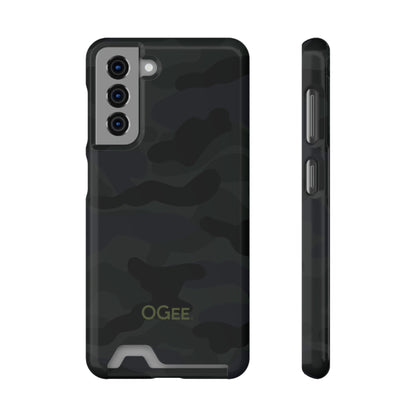 OGEE iPhone 13 Samsung S21 S22 Phone Case With Card Holder in Odyssey Shadow Camo