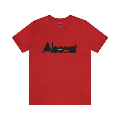 Original Cotton t-shirt with Absent print