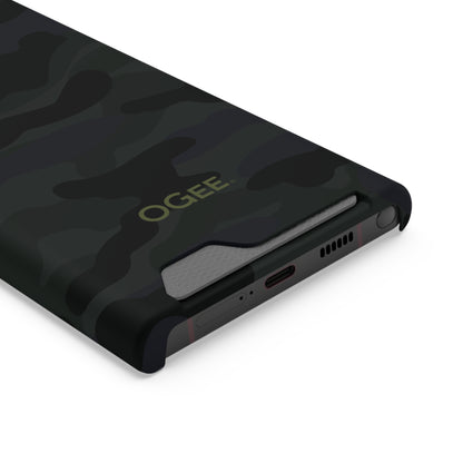 OGEE iPhone 13 Samsung S21 S22 Phone Case With Card Holder in Odyssey Shadow Camo