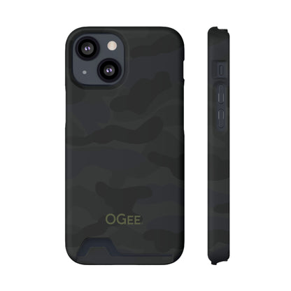 OGEE iPhone 13 Samsung S21 S22 Phone Case With Card Holder in Odyssey Shadow Camo