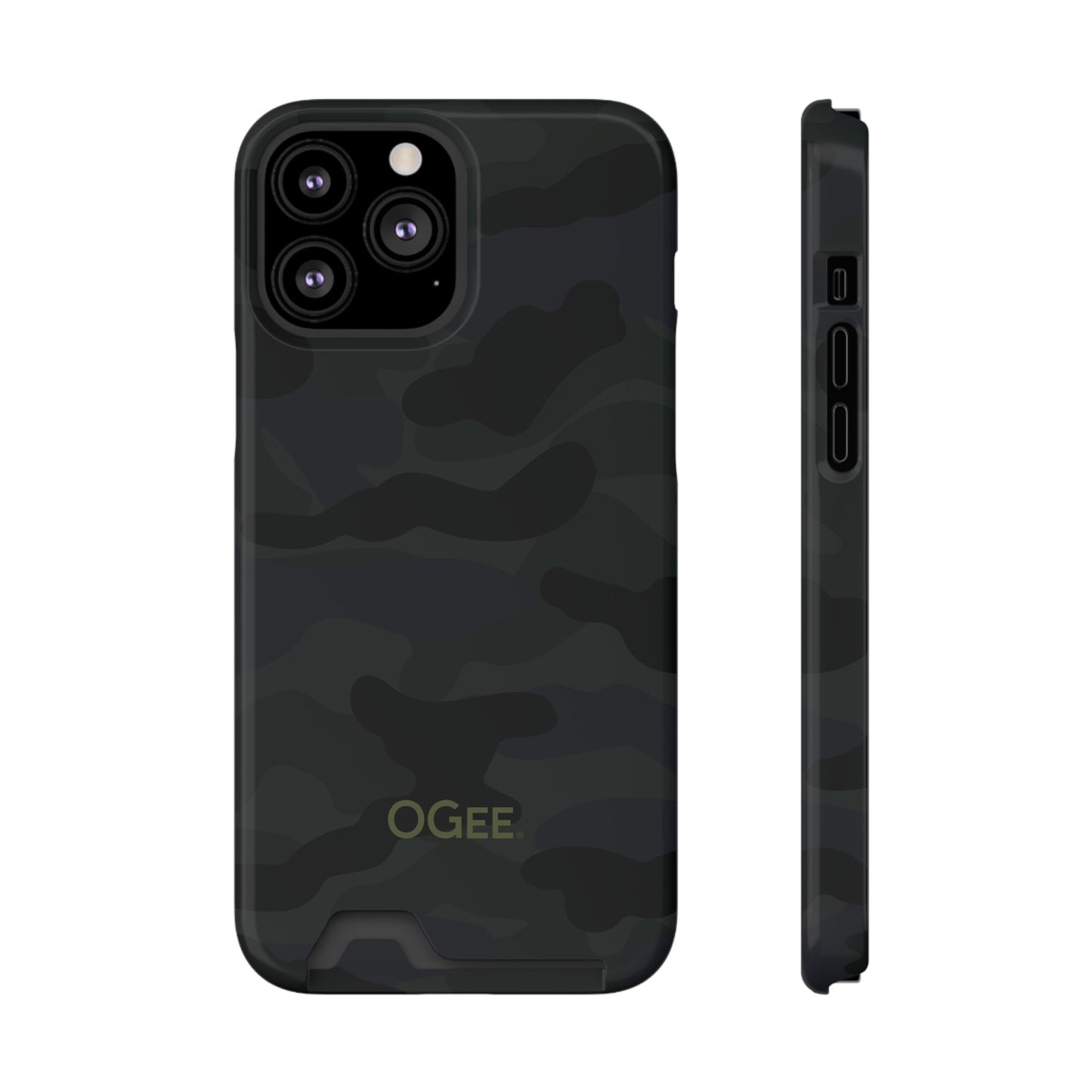 OGEE iPhone 13 Samsung S21 S22 Phone Case With Card Holder in Odyssey Shadow Camo