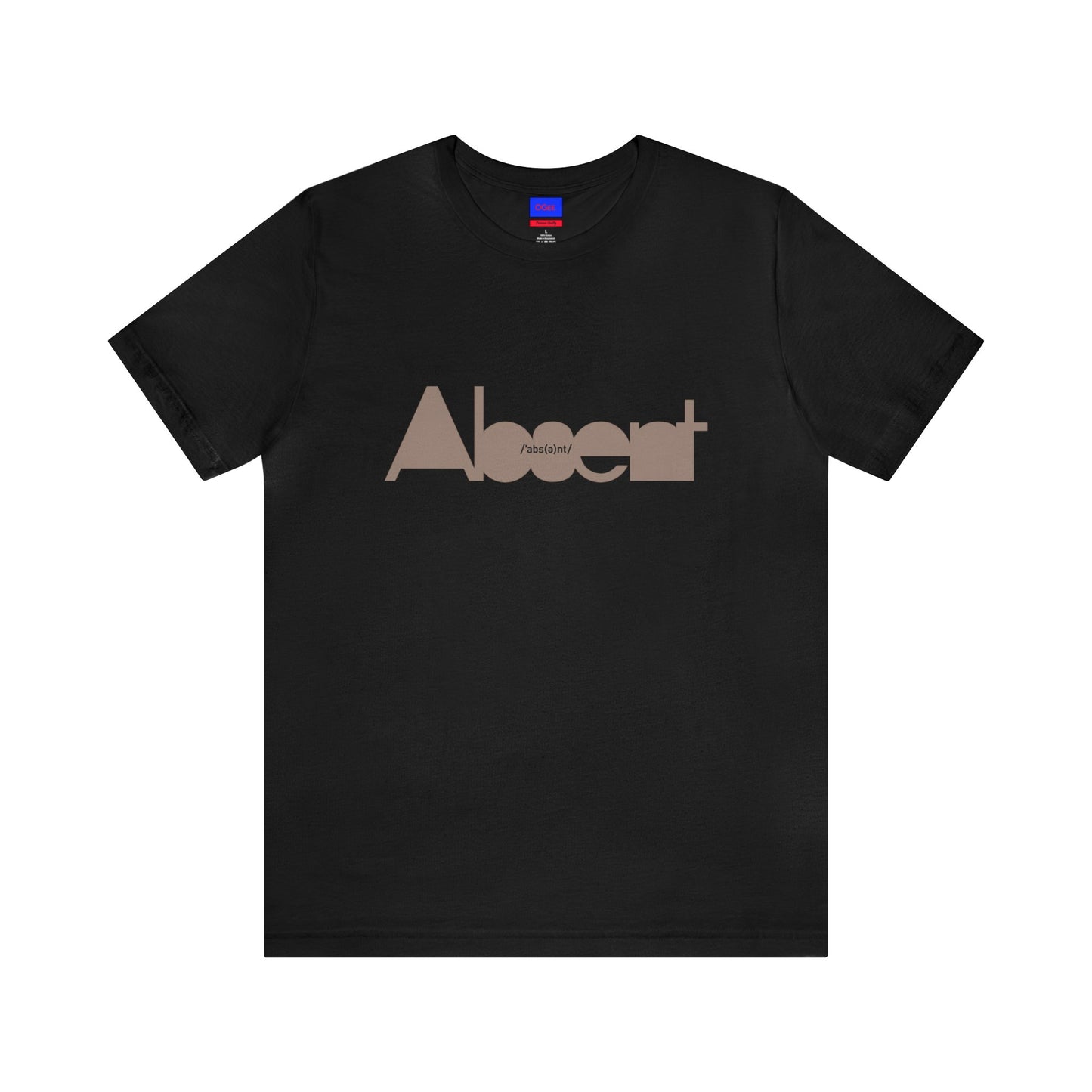 Original Cotton t-shirt with Absent print